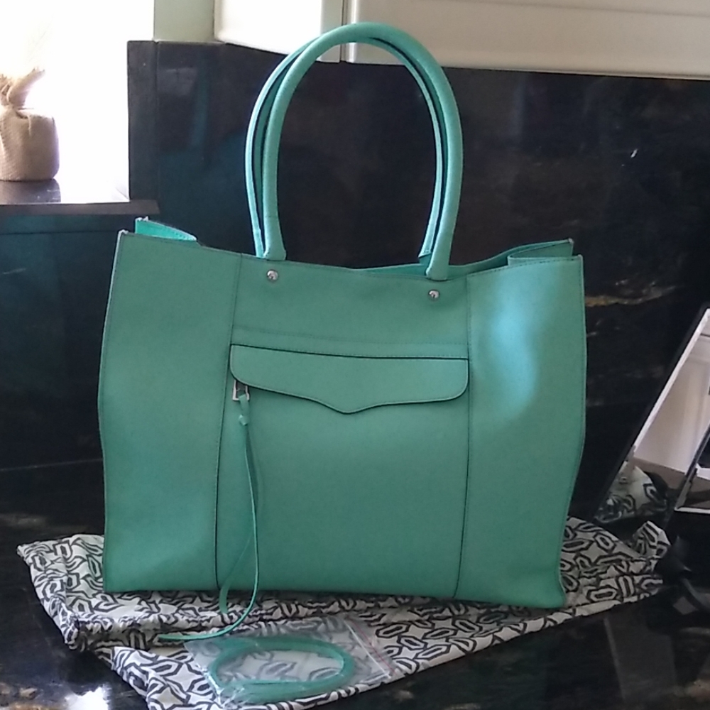 Rebecca Minkoff Leather MAB Tote Minty color